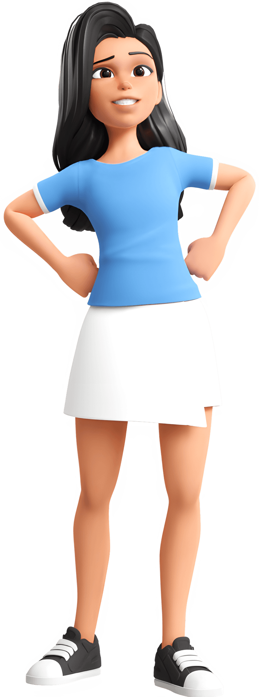Girl doing power pose
